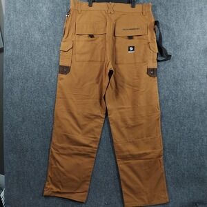 Vintage State Property Cargo Pants Mens 38x34 Canvas Utility Strap Y2K Baggy